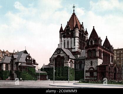 Trinity Kirche, Boston Ca. 1900 Stockfoto