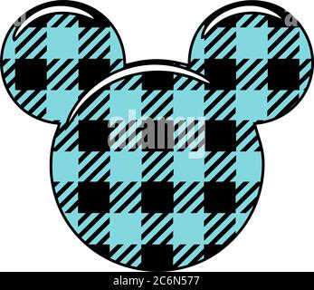 Vektor-Illustration von Buffalo Plaid Design Stock Vektor