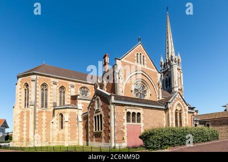 Arcachon, Frankreich. Die alte Basilika Notre Dame Stockfoto