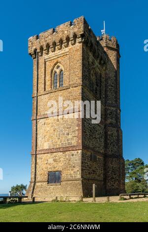 Leith Hill Tower, Surrey, England, Großbritannien, im Sommer Stockfoto