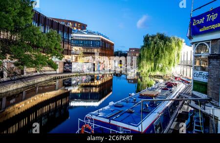 Camden Lock London bei Nacht Großbritannien Stockfoto