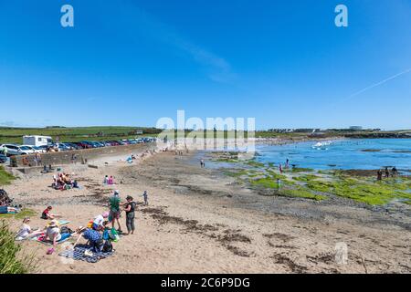 Garrettstown, Cork, Irland. Juli 2020. An einem heißen und sonnigen Nachmittag genießen Urlauber das gute Wetter am Garrettstown Beach, Co. Cork, Irland. - Credit; David Creedon / Alamy Live News Stockfoto