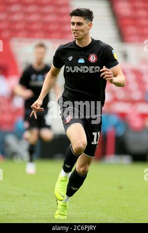 Bristol City's Callum O'Dowda während des Sky Bet Championship Spiels im Riverside Stadium, Middlesbrough Stockfoto