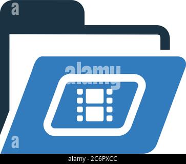 Symbol für Dokumente, Dateien, Ordner, Büromaterial. Wunderschöne, sorgfältig gestaltete Ikone. Gut organisierte und editierbare Vektor für alle Verwendungen. Stock Vektor