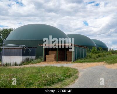 Biogasanlage in Deutschland Industrie Stockfoto