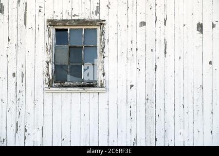 Detail der Molkerei Scheune außen in Hebron, Illinois, USA. Stockfoto