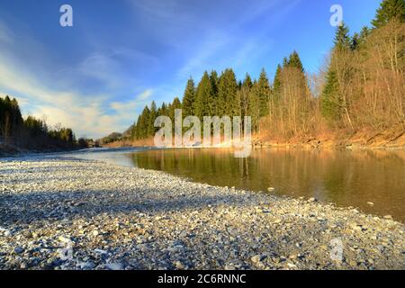 Landschaft bei Füssen, in den deutschen alpen, Baveria, Natur im Allgäu Stockfoto