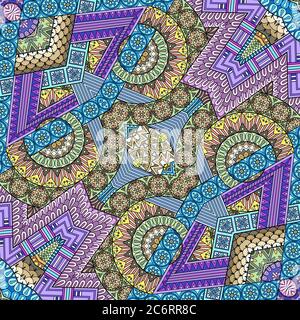 Vektor abstrakt ethnisch handgezeichneten Hintergrund Stock Vektor