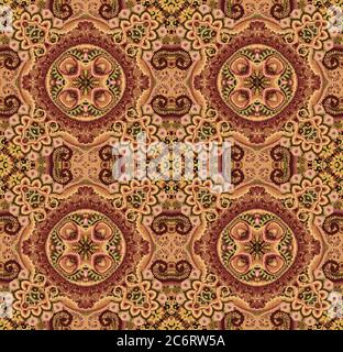 Vektor Ethnische ornamental Farbe nahtlose Muster Stock Vektor