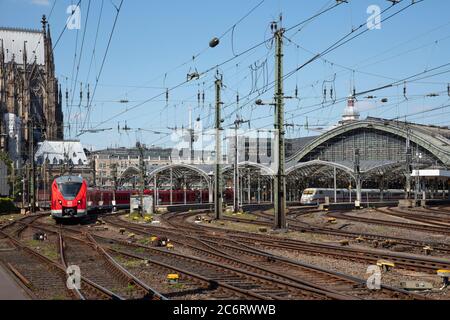 Hauptbahnhof Köln, Nordrhein-Westfalen, Deutschland, Europa Stockfoto