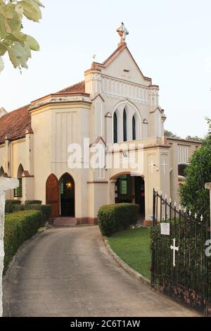 Die Christlich-Reformierte Kirche Dehiwela. Die christlich-reformierte Kirche von Sri Lanka (früher bekannt als die holländisch-reformierte Kirche von Sri Lanka) ist die älteste evangelische Kirche auf der Insel. Colombo, Sri Lanka. Stockfoto