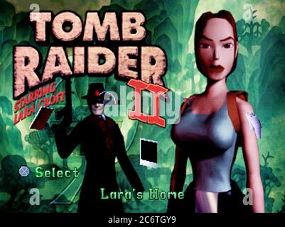 Tomb Raider II 2 – Sony PlayStation 1 PS1 PSX – nur für redaktionelle Zwecke Stockfoto