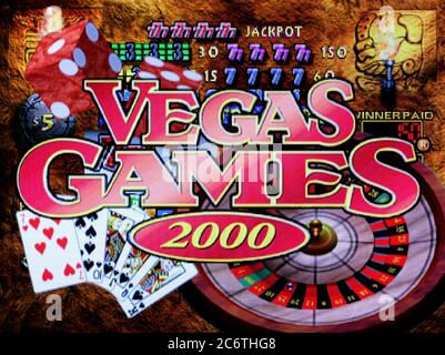 Vegas Games 2000 – Sony PlayStation 1 PS1 PSX – nur für redaktionelle Zwecke Stockfoto