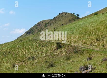 Rana Berg in der Nähe der Stadt Louny, beste Paragliding-Ort in der Tschechischen republik Stockfoto