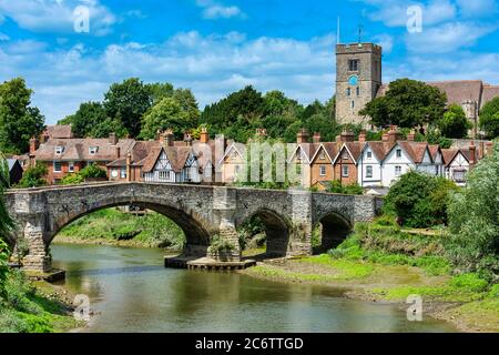 Aylesford, Maidstone, Kent und den Fluss Medway Stockfoto