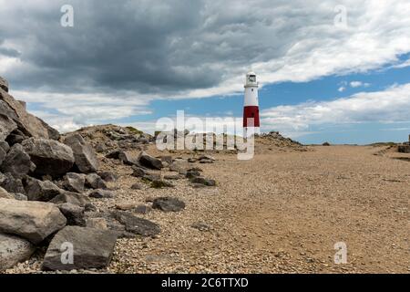 Eine andere Ansicht des Portland Bill Lighthouse, Isle of Portland, Dorset, England, Großbritannien Stockfoto