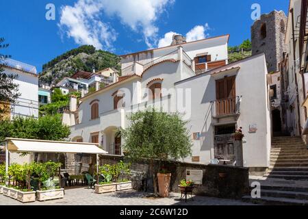 Scala, Italien - das kleine Dorf Pontone, entlang der Trekkingroute von Scala nach Ravello an der Amalfiküste Stockfoto