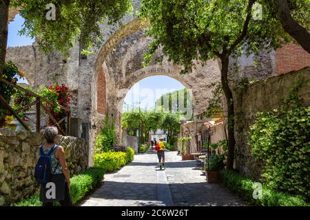 Ravello, Italien - Ravello, das berühmte charmante Dorf an der Amalfiküste Stockfoto