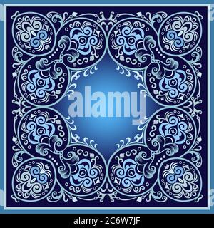 Abstrakter Vektor ornamental Natur Vintage Rahmen. Stock Vektor