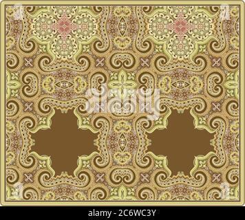 Vektor ethnisch ornamental Illustration Stock Vektor