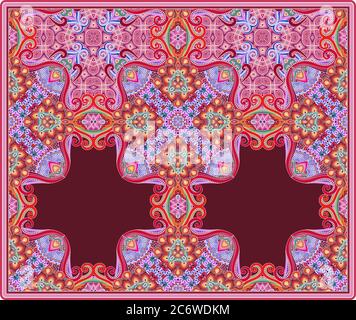 Vektor ethnisch ornamental Illustration Stock Vektor