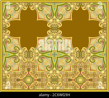 Vektor ethnisch ornamental Illustration Stock Vektor