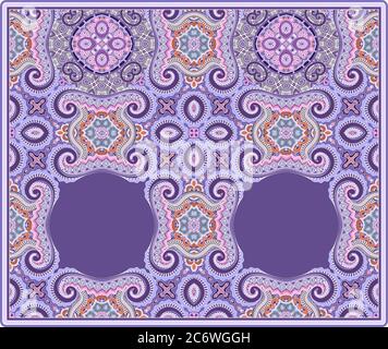 Vektor ethnisch ornamental Illustration Stock Vektor