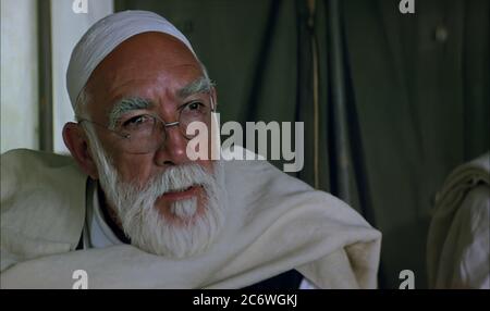 omar mokhtar Bild und Anthony Quinn in Lion of the Desert Film Stockfoto