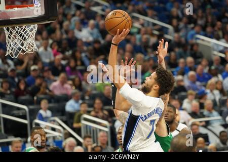 Orlando Spieler Michael Carter-Williams macht einen Zwischenstopp im Amway Center am Freitag, 24. Januar 2020 in Orlando, Florida. Bildnachweis: Marty Jean-Lo Stockfoto