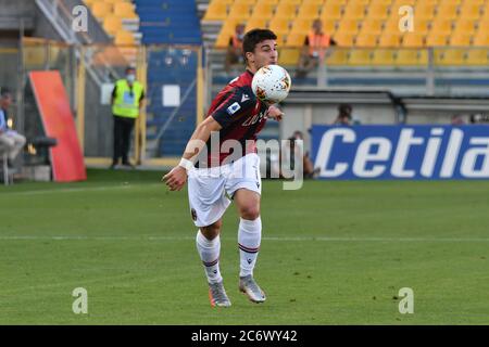 Parma, Italien. 12. Juli 2020. parma, Italien, 12. Juli 2020, Riccardo Orsolini (bologna) während des Fußballmatches Parma gegen Bologna - italienische Serie A - Credit: LM/Alessio Tarpini Credit: Alessio Tarpini/LPS/ZUMA Wire/Alamy Live News Stockfoto