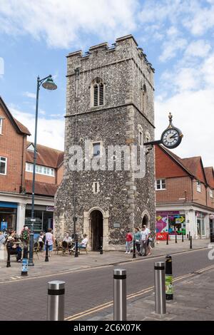 St. George's Clock Tower in Canterbury, Großbritannien. Stockfoto