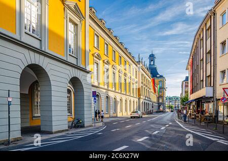 Bonn, 23. August 2019: Das Kurpalais ist das Hauptgebäude der Universität Bonn im historischen Stadtzentrum der Region Nordrhein-Westfalen Stockfoto