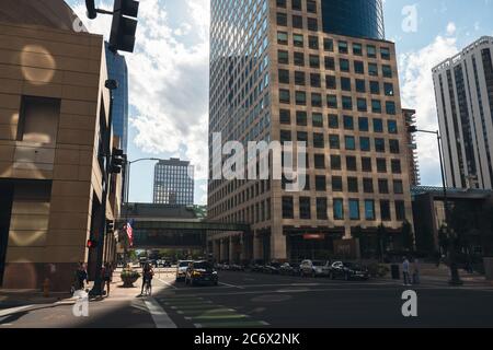 Gebäude des Tabor Center, Stadt Denver Colorado USA. Stockfoto