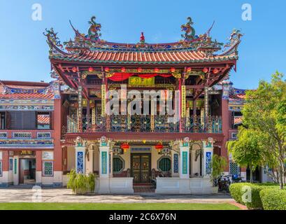 Seh Tek Tong Cheah Kongsi, ein chinesisches Clanhaus im Kolonialviertel, George Town, Penang, Malaysia Stockfoto