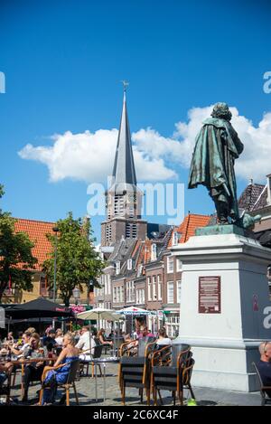 Statue von Jan Pietersz Coen im Stadtzentrum von Hoorn, Holland Stockfoto