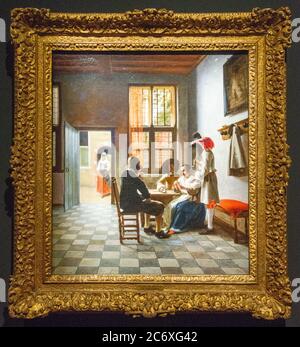 Gemälde von Pieter de Hooch Stockfoto