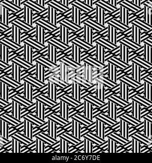 Futuristische Dreieck Illusion Muster nahtlose Hintergrund Textur Musterfeld Illustration Stock Vektor
