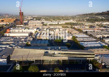 Stealth Building am Hayden Tract von Eric Owen Moss Architects in Culver City, Kalifornien Stockfoto