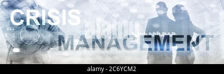 Crisis Management Solution Crisis Identity Planning Konzept. Stockfoto