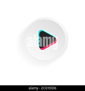Pfeilwiederzugeben. Bloggen. Social Media Tik Tok Konzept. Vektor auf isoliertem weißem Hintergrund. EPS 10 Stock Vektor