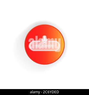 Symbol für Podcast-Radio. Tischmikrofon für Studio. Vektor auf isoliertem weißem Hintergrund. EPS 10 Stock Vektor