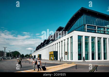 Nursultan Nazarbayev International Airport neues Terminalgebäude. Stockfoto