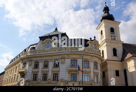 Gebäude Sibiu Rumänien Stockfoto