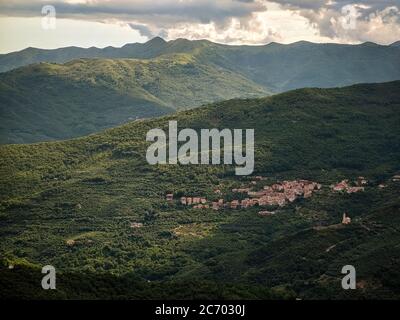 Ligurischen Hinterland Land von Vellego Stockfoto