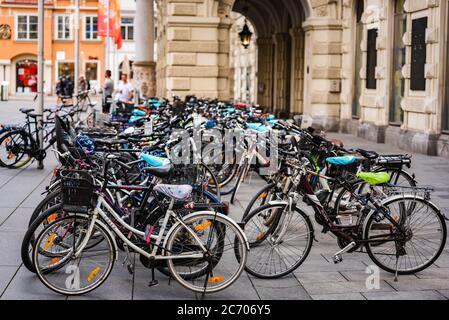 Blick auf den Hauptplatz in Graz, Österreich Stockfoto