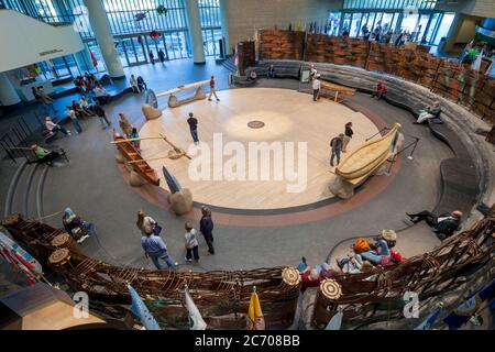 Interieur, National Museum of the American Indian, Washington DC, USA Stockfoto