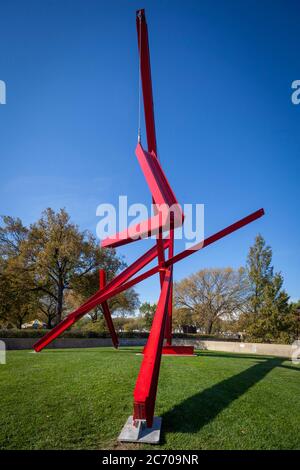 Sind Jahre Was? (Für Marianne Moore), Skulptur von Mark di Suvero, Hirshhorn Museum und Sculpture Garden, in Washington, D.C., USA. Stockfoto