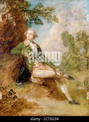 Edward Augustus, Herzog von Kent (1767-1820), später Prinz Edward, Portraitmalerei von Thomas Gainsborough, um 1787 Stockfoto