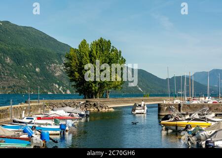 Hafen. Aix-les-Bains Haute-Savoie. Auvergne-Rhone-Alpes. Frankreich Stockfoto