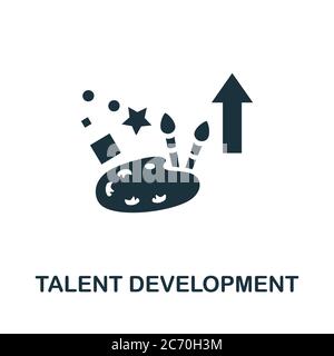 Symbol für Talententwicklung. Einfaches Element aus der Sammlung des Geschäftsmanagements. Creative Talent Development Symbol für Web-Design, Vorlagen, Infografiken Stock Vektor